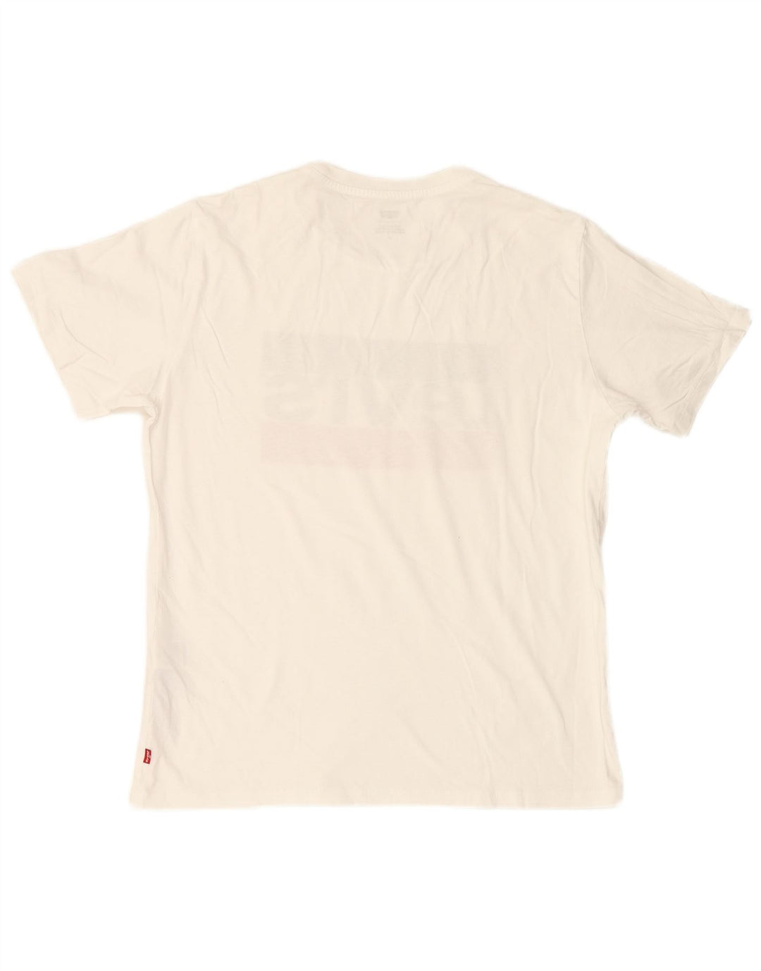 Camiseta gráfica masculina LEVI'S Top médio algodão branco