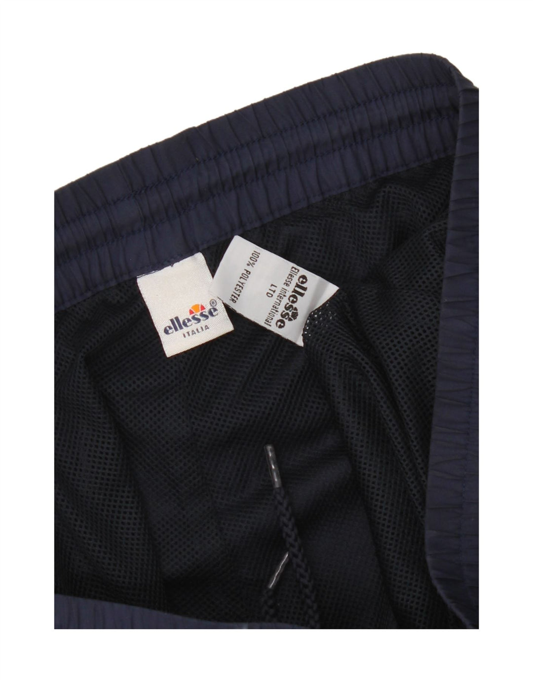 Shorts esportivos masculinos Ellesse poliéster azul marinho grande