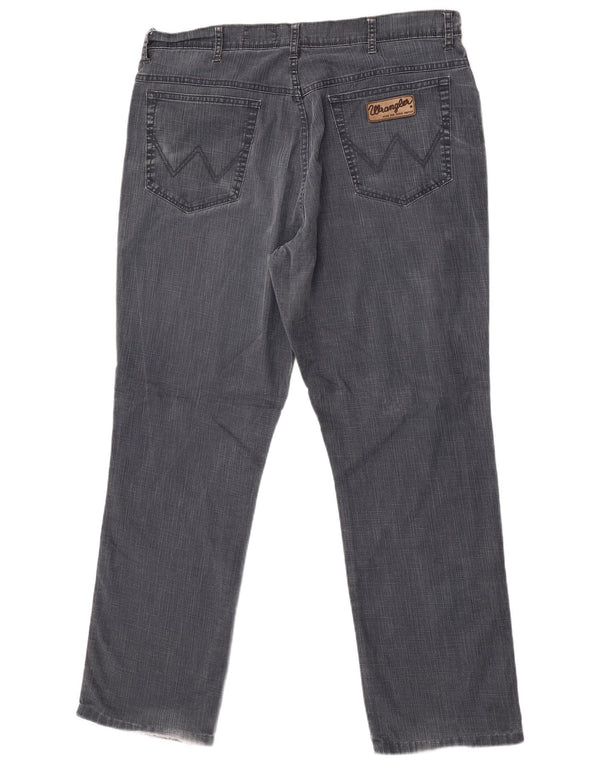 Wrangler Mens Texas Stretch Straight Jeans W40 L32 Grey Cotton