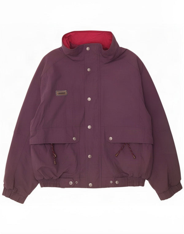 Columbia Mens Bomber Jacket UK 38 Nylon roxo médio