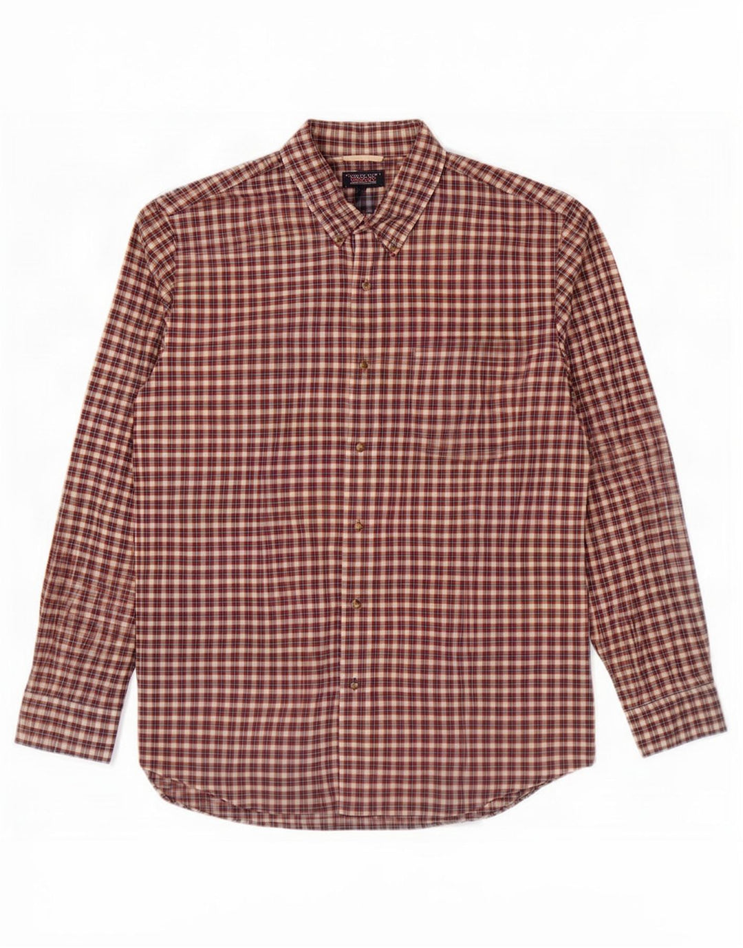 Camisa masculina Chaps 2XL algodão xadrez vermelho