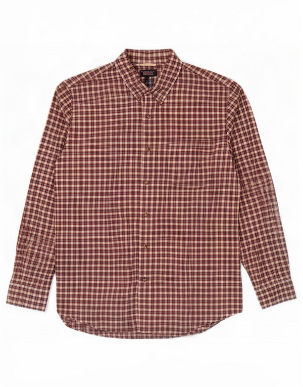 Camisa masculina Chaps 2XL algodão xadrez vermelho