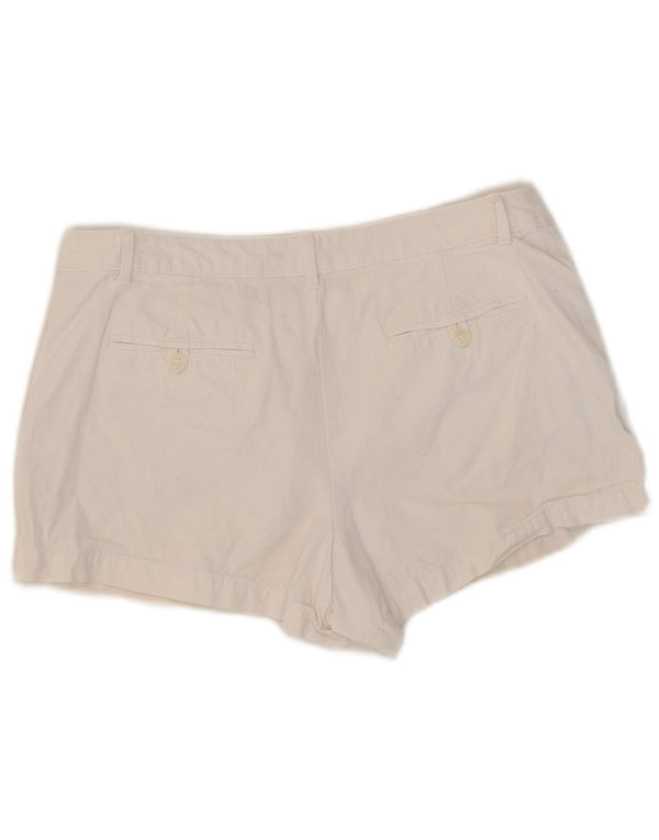 Calça quente feminina Gap US 10 grande W32 algodão branco