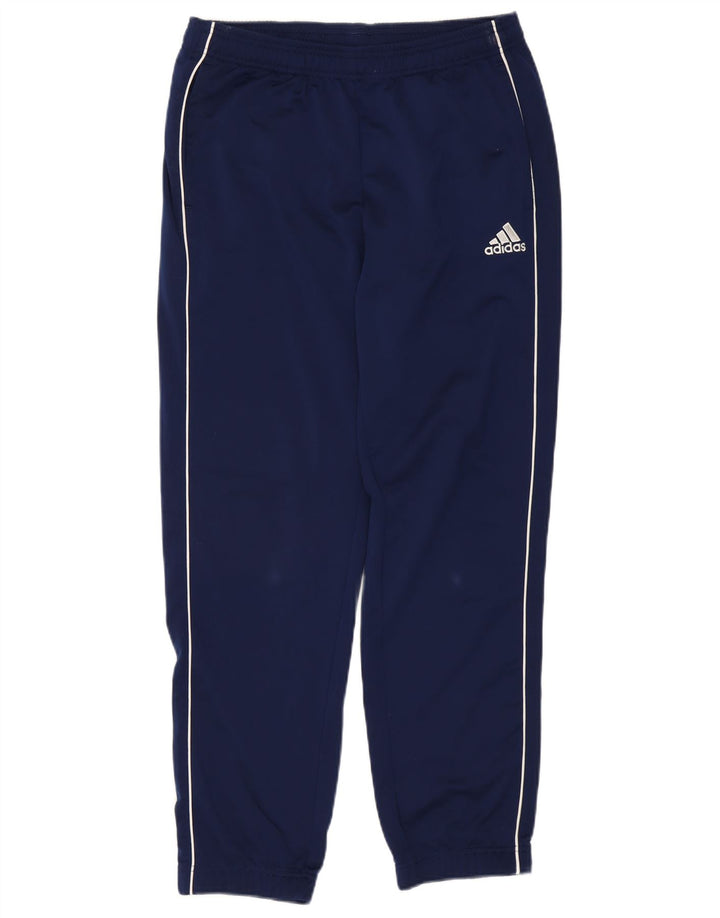 Calças de treino masculinas ADIDAS joggers grandes poliéster azul marinho