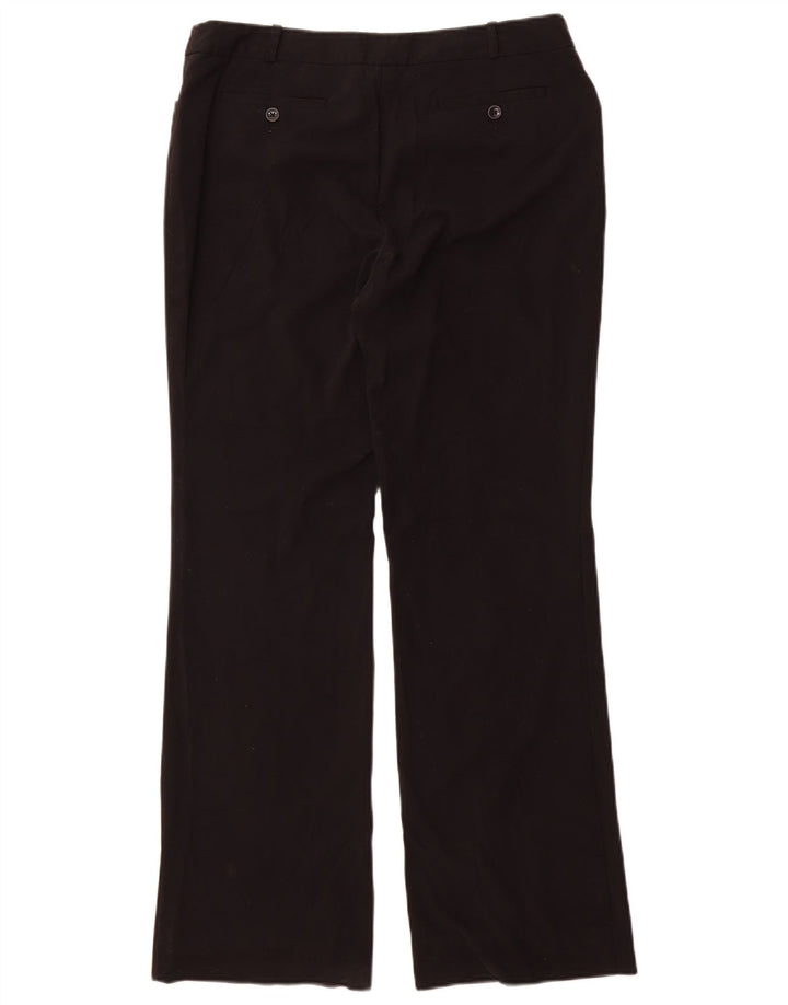 Mossimo Calça feminina casual bootcut EUA 10 grande W34 L32 poliéster preto