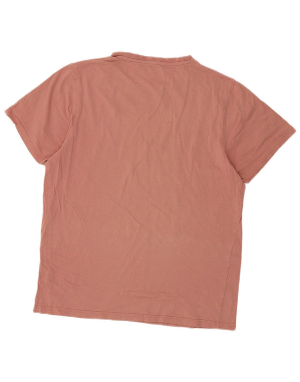 Camiseta masculina gráfica Mountain Warehouse Top médio algodão rosa