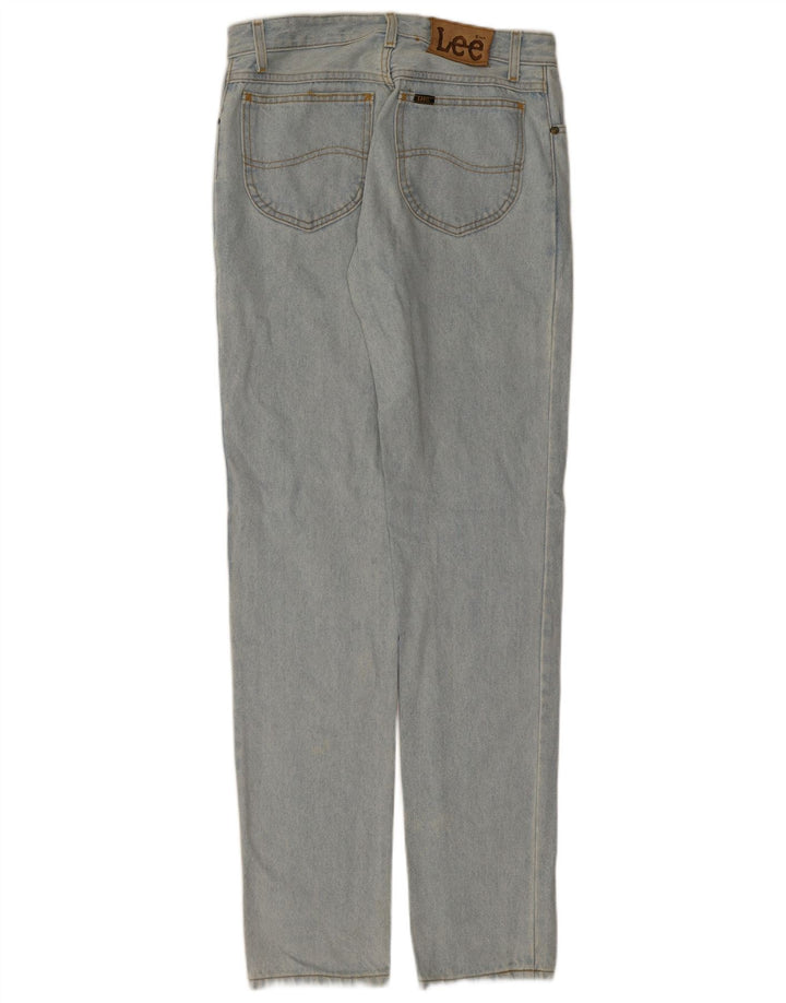 LEE Feminino Texas Slim Jeans W33 L34 Azul Algodão