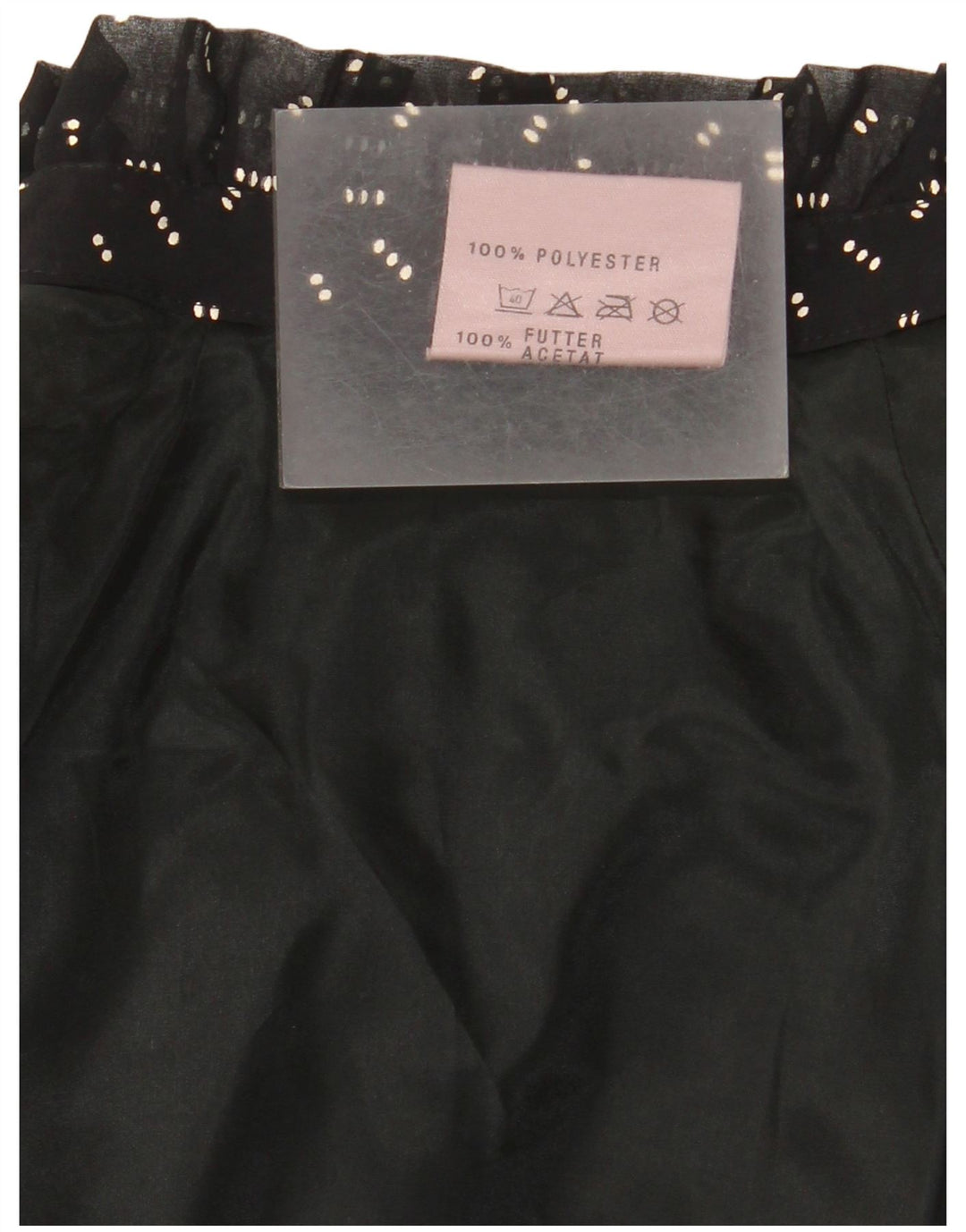 Vestido maxi feminino de manga comprida MARKWALD EU 36 pequeno poliéster manchado preto