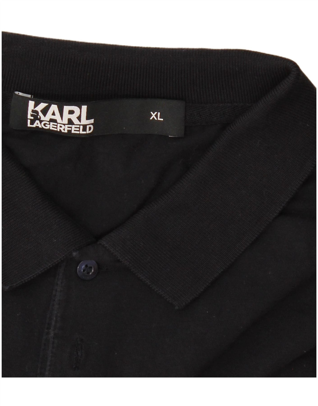 Camisa polo masculina Karl Lagerfeld XL azul marinho