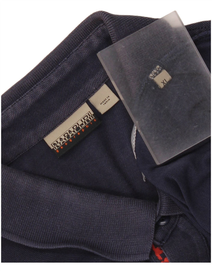 Camisa polo masculina Napapijri XL azul marinho