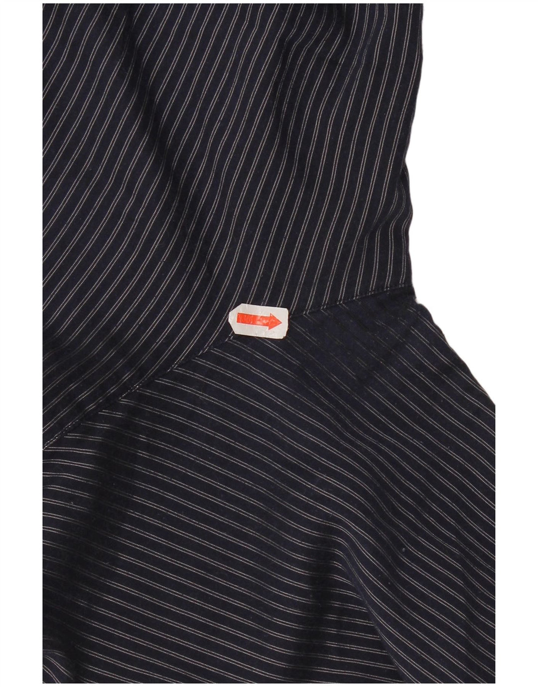 Camisa masculina Armani xadrez regular fit grande poliéster listrado azul marinho