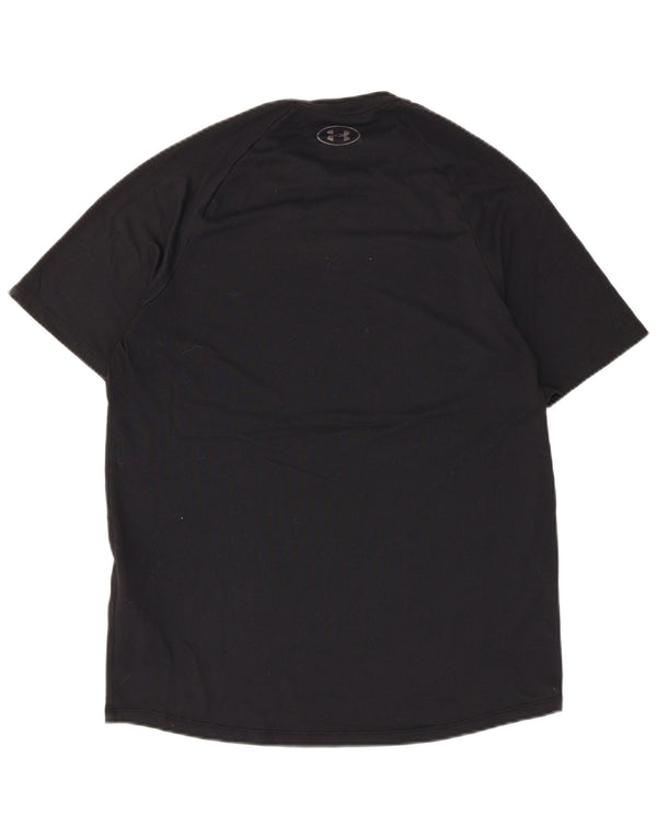 Camiseta masculina Under Armour Heat Gear Top médio preto poliéster
