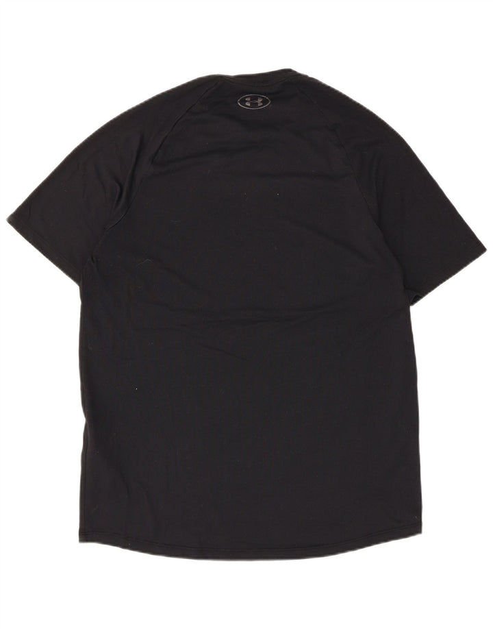 Camiseta masculina Under Armour Heat Gear Top médio preto poliéster