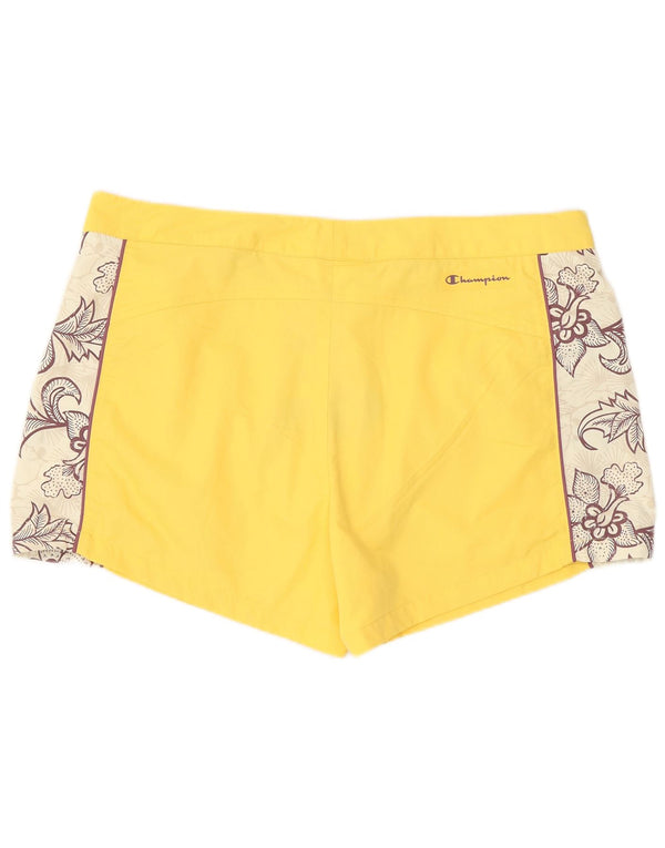 Shorts de natação masculino Champion XL amarelo floral poliamida