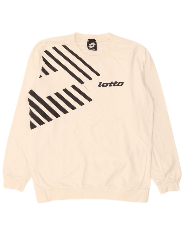 Lotto moletom gráfico masculino jumper XL algodão branco
