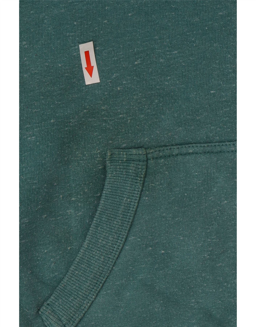 Suéter masculino Superdry com capuz e zíper, algodão manchado verde médio