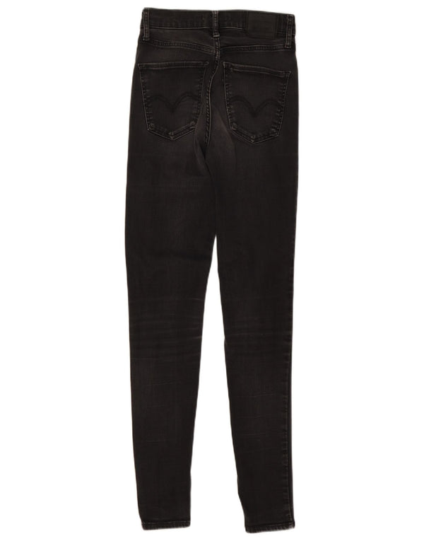 Calça jeans feminina Mile High Super Skinny Levi's W26 L30 preta