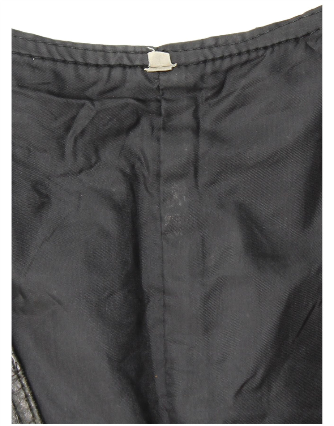 Colete de couro masculino VINTAGE médio preto patchwork