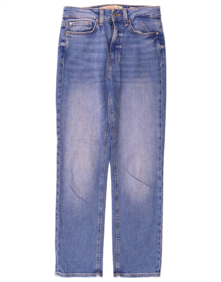 Guess Jeans retos femininos W26 L28 algodão azul