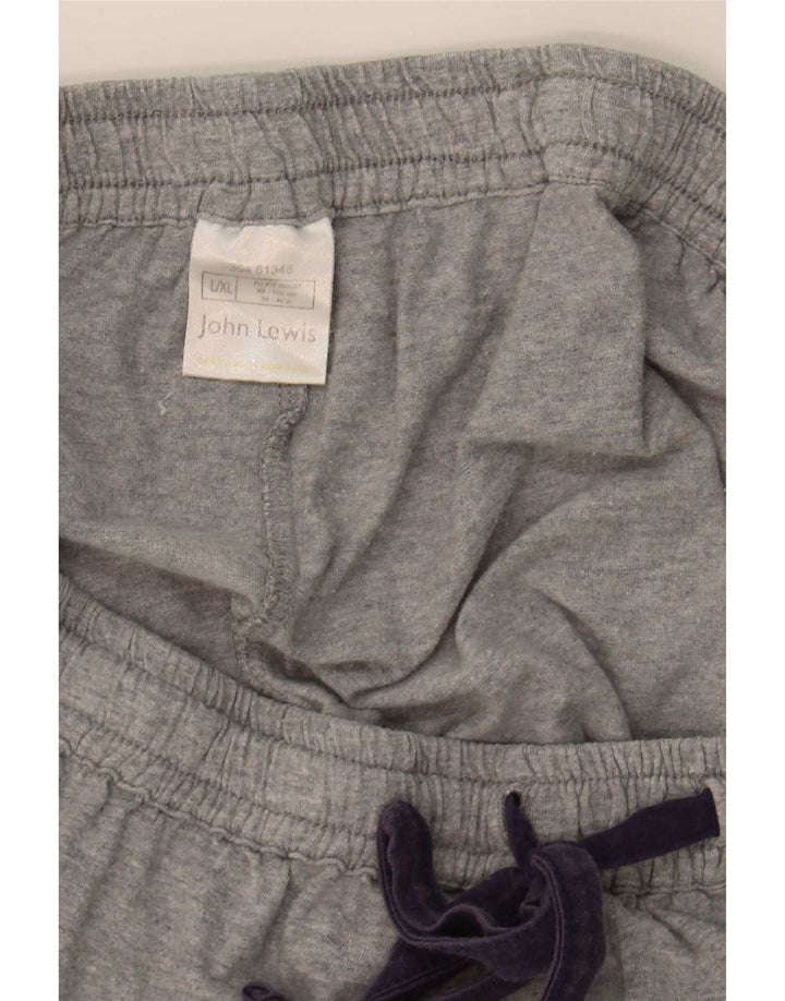 Shorts esportivos masculinos John Lewis XL cinza algodão
