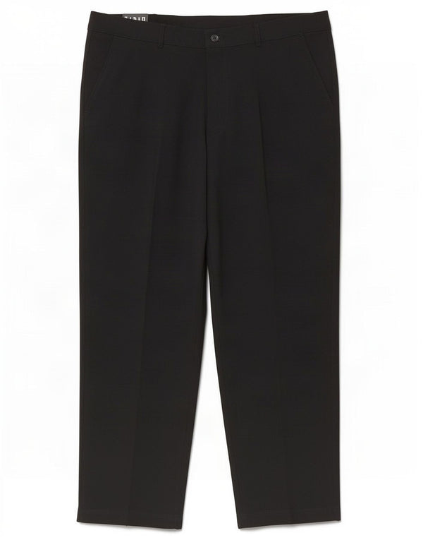 Calça masculina reta casual Farah W42 L31 poliéster preto