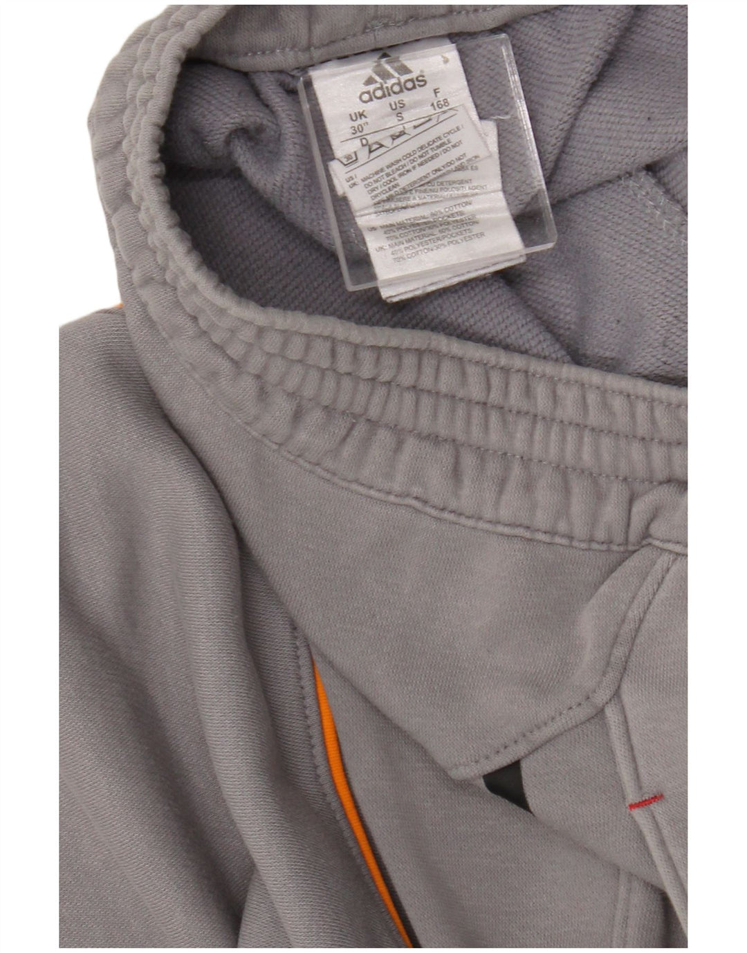 Calça Adidas Mens Treino Pequeno Algodão Cinza