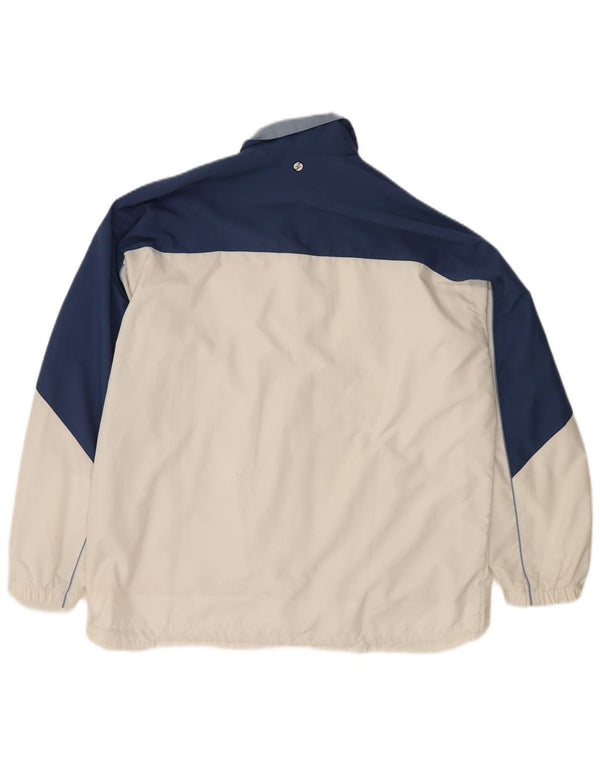Adidas Womens Oversized Tracksuit Top Jacket UK 16 Large White Colourblock