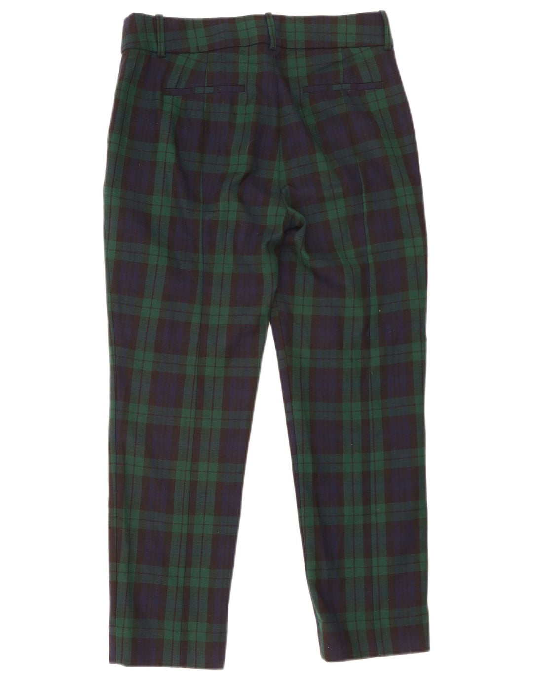 J. Crew Calça feminina Cameron cortada US 6 médio W30 L26 xadrez verde