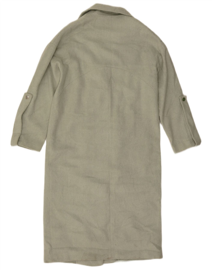 Sobretudo feminino Topshop UK 12 poliéster verde médio