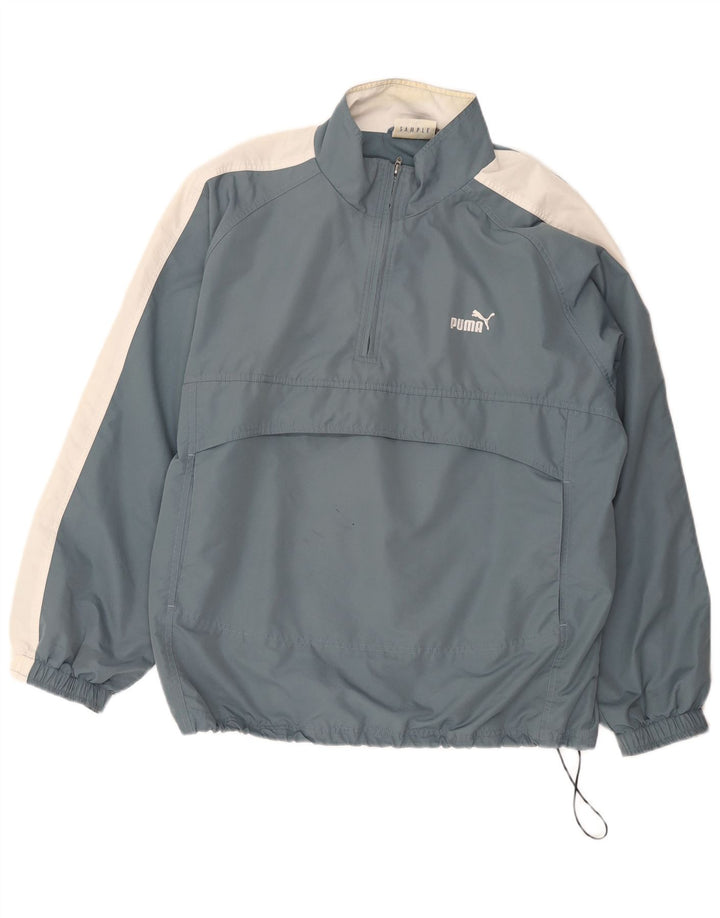 Jaqueta Puma Masculina Loose Fit Anorak UK 38 Medium Blue Colourblock