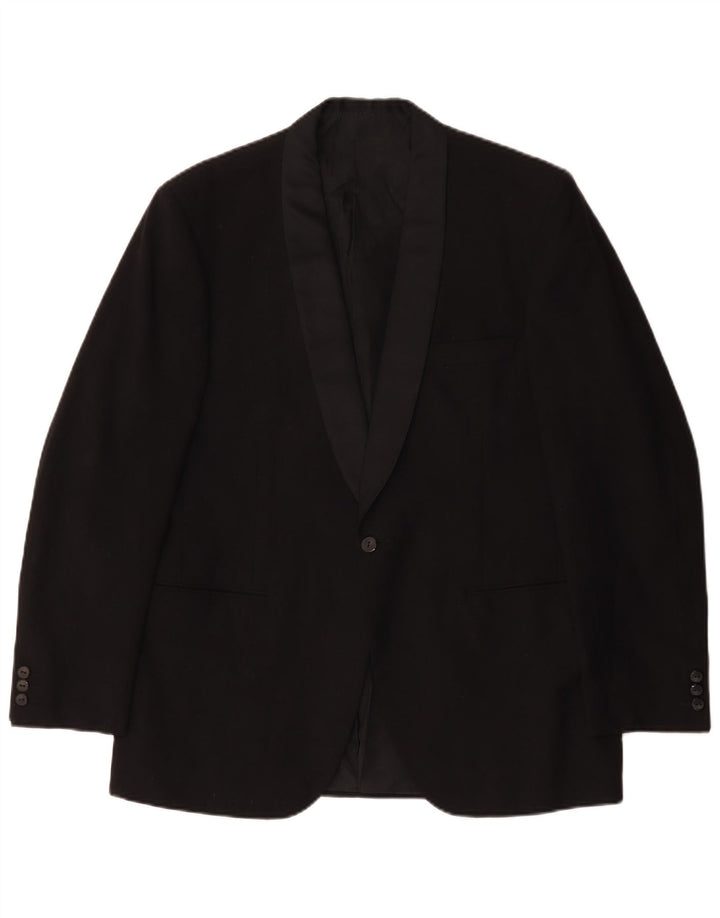 Jaqueta blazer masculina Facis com 1 botão IT 52 XL preta