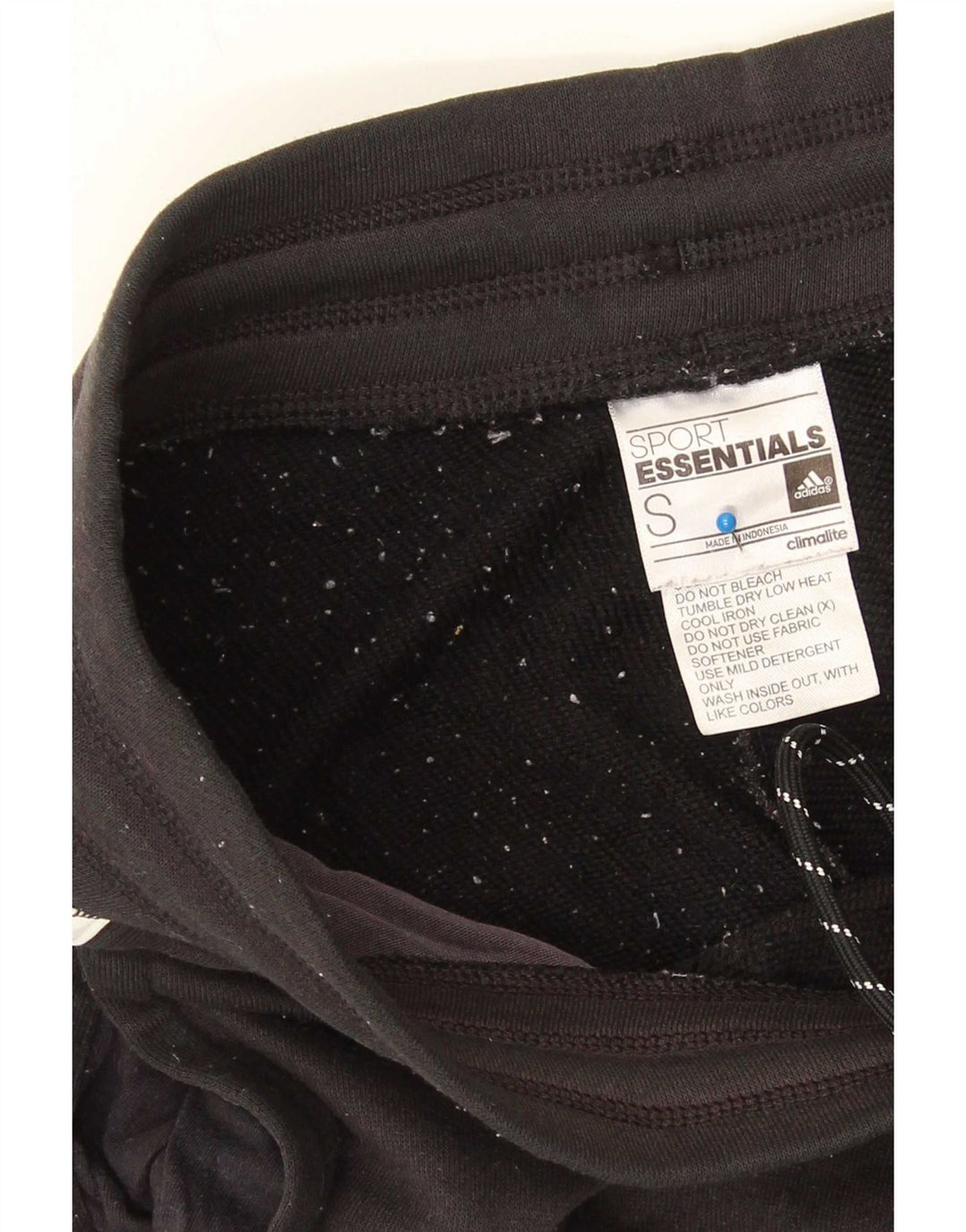 Adidas Mens Climalite Calças de treino Joggers Pequeno Poliéster Preto