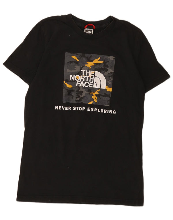 Camiseta The North Face Boys Graphic Top 11-12 Anos Grande Algodão Preto