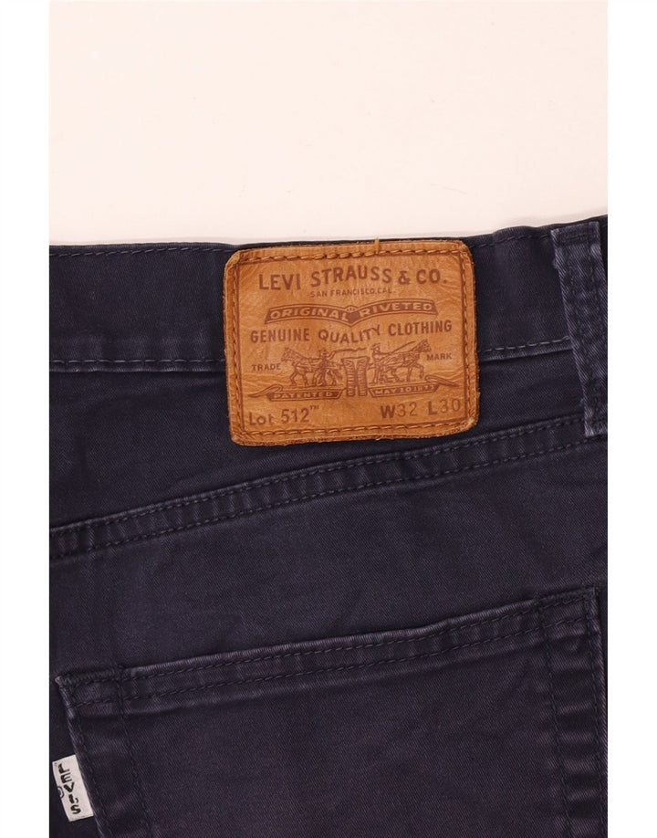 Calça jeans masculina Levi's 512 Slim Tapered W32 L30 azul marinho