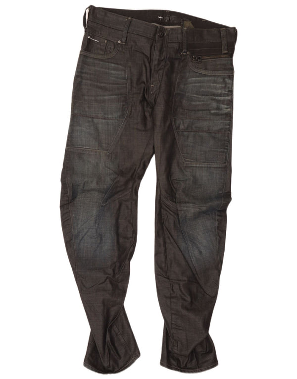 G-Star Masculino Banana Tapered Jeans W34 L32 Algodão Preto