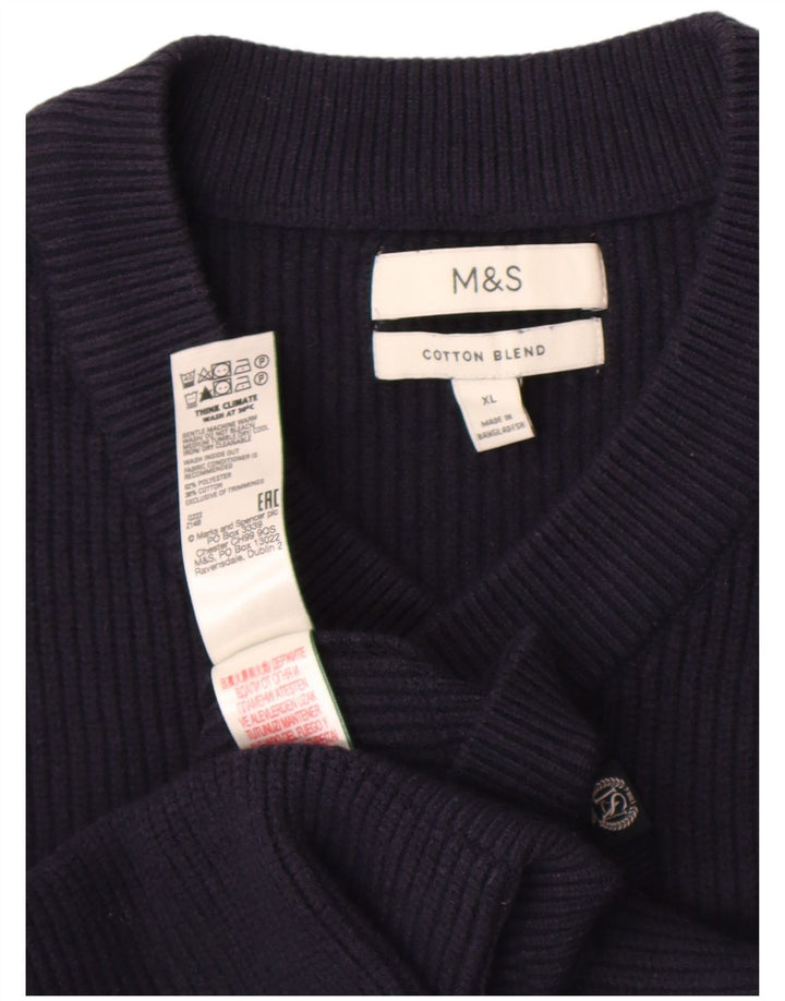 Camiseta regata masculina Marks & Spencer XL azul marinho poliéster