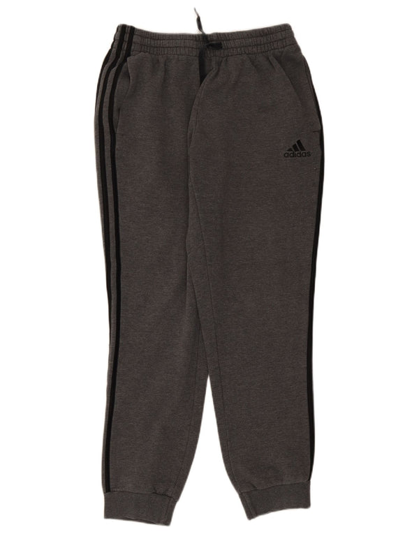 Calça de treino masculina Adidas Joggers cinza médio algodão