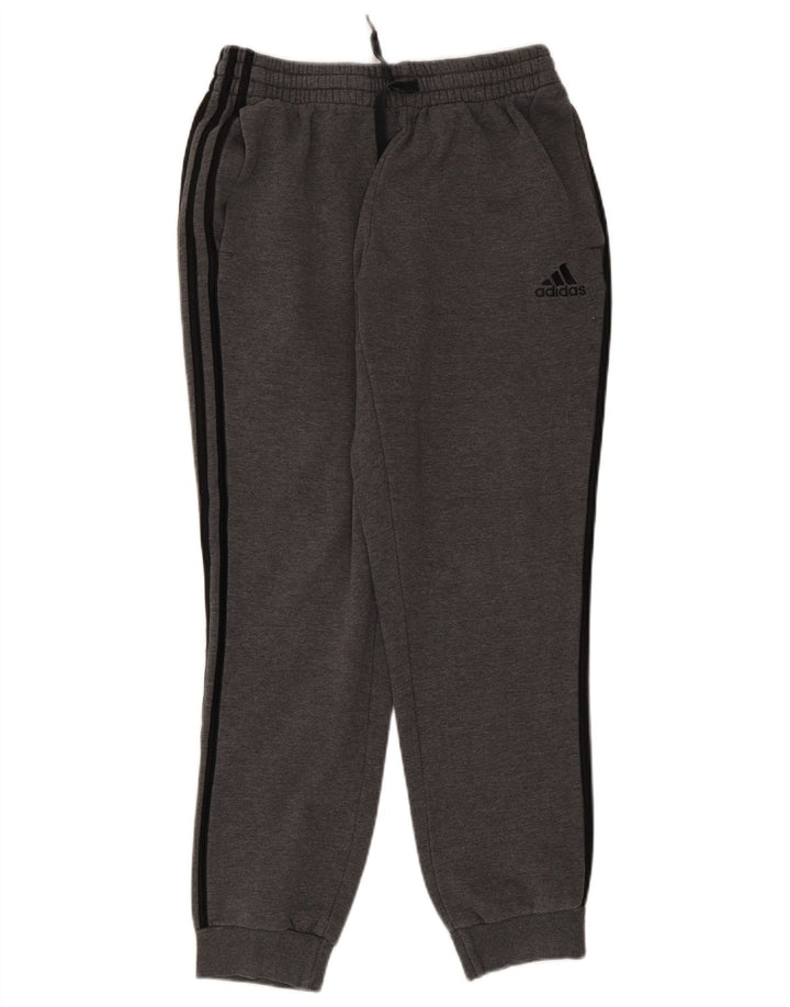 Calça de treino masculina Adidas Joggers cinza médio algodão