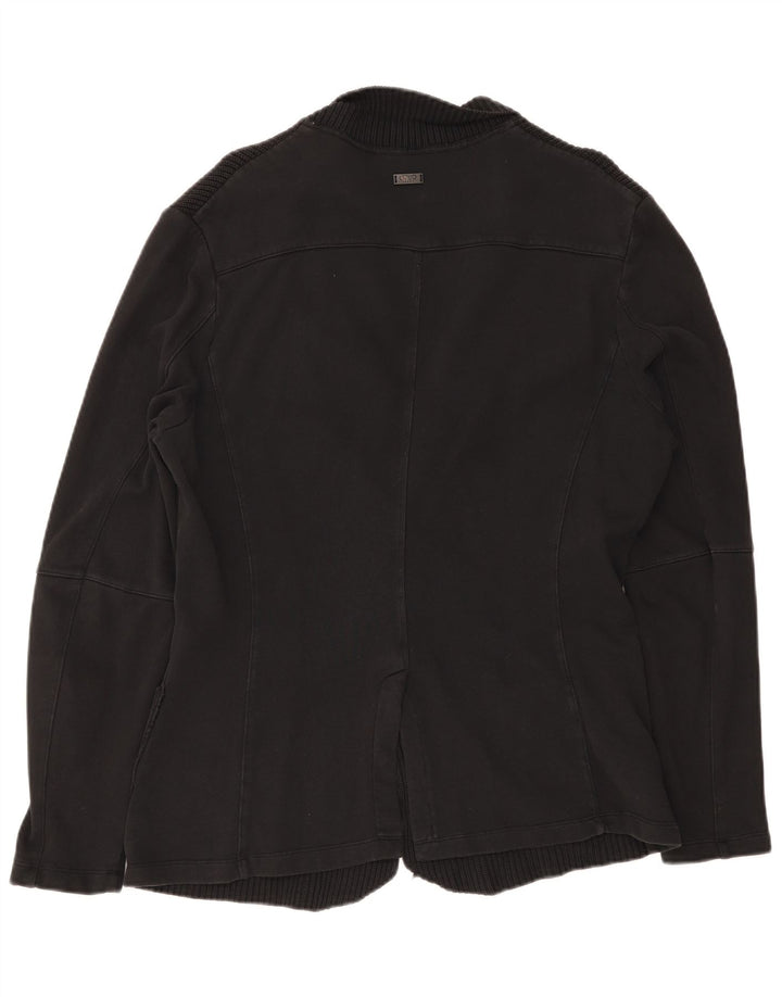 Jaqueta blazer masculina Liu Jo de malha com 3 botões pequena preta