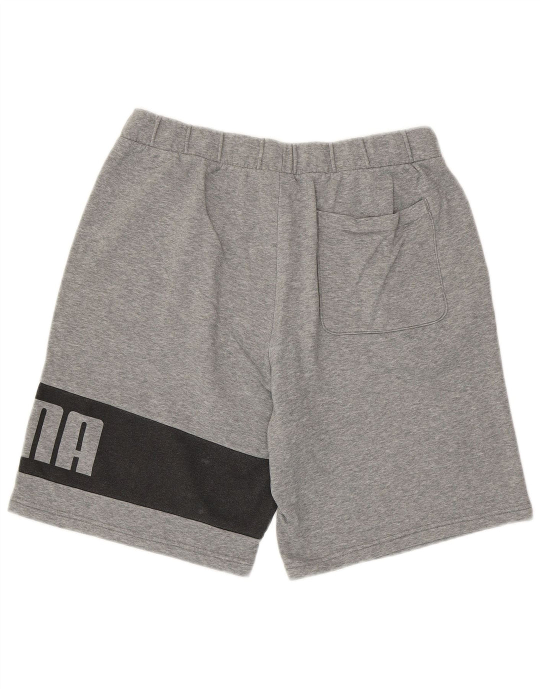 Shorts esportivos gráficos masculinos Puma XL cinza colorblock