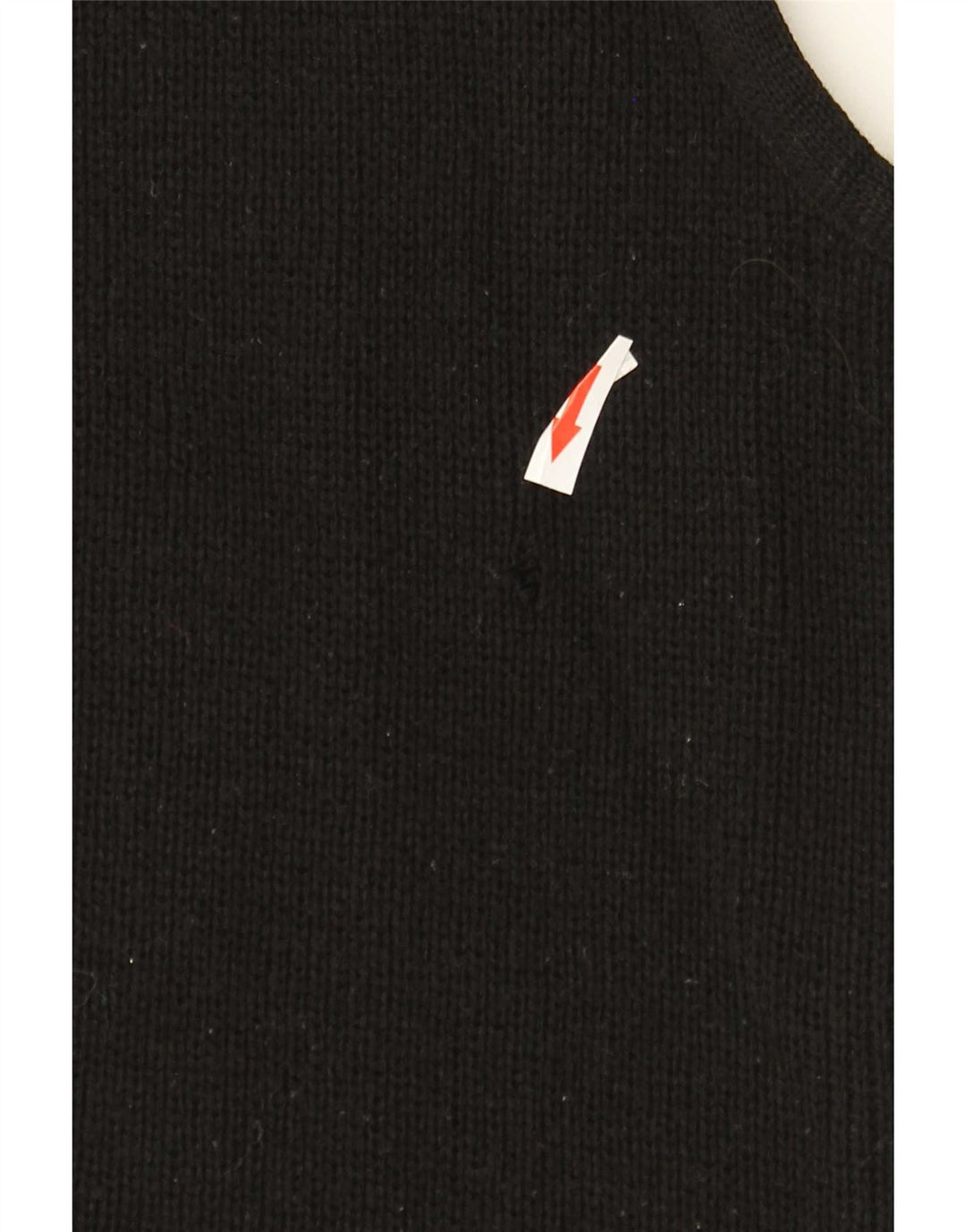 Suéter cardigã masculino vintage sem mangas médio preto geométrico
