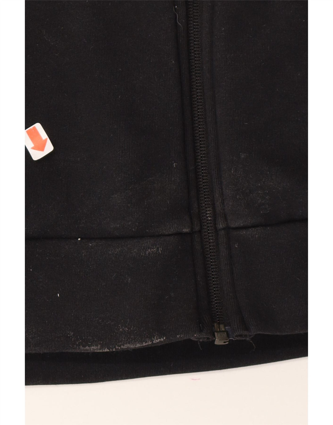 ADIDAS Womens Oversized Zip Hoodie Sweater UK 12/14 Medium Black Cotton Vintage Adidas and Second-Hand Adidas from Messina Hembry 