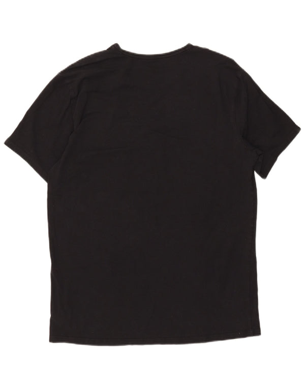 Camiseta masculina Calvin Klein grande algodão preto
