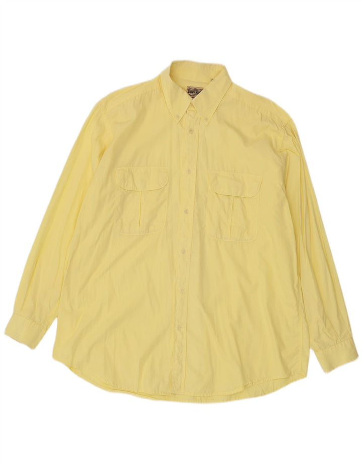 Camisa masculina Durango tamanho 16 1/2 42 grande amarelo