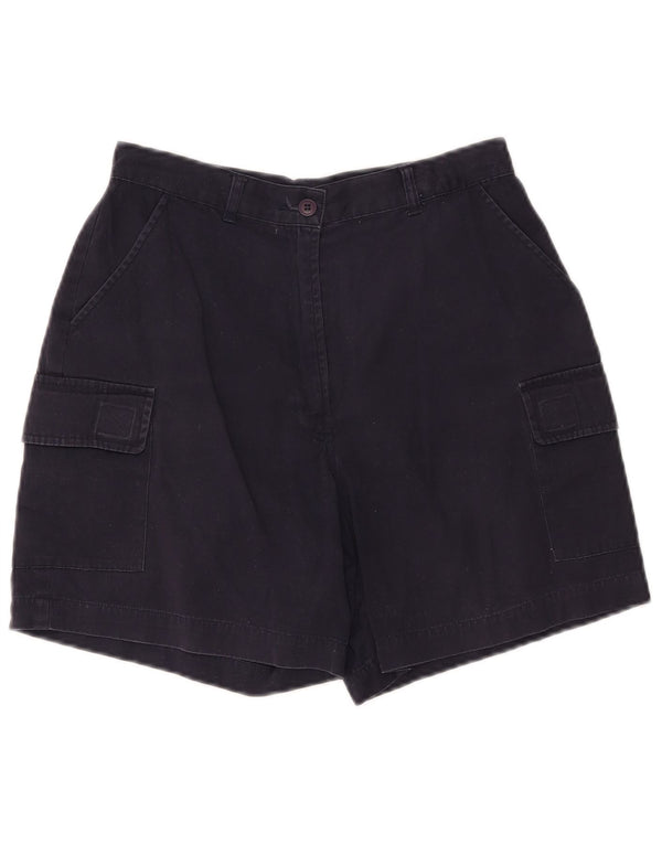 Shorts cargo feminino Dorothy Perkins Reino Unido 10 pequeno W25 algodão azul marinho