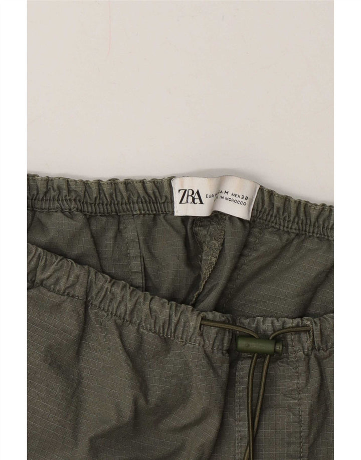 Zara Saia maxi feminina média W28 cáqui