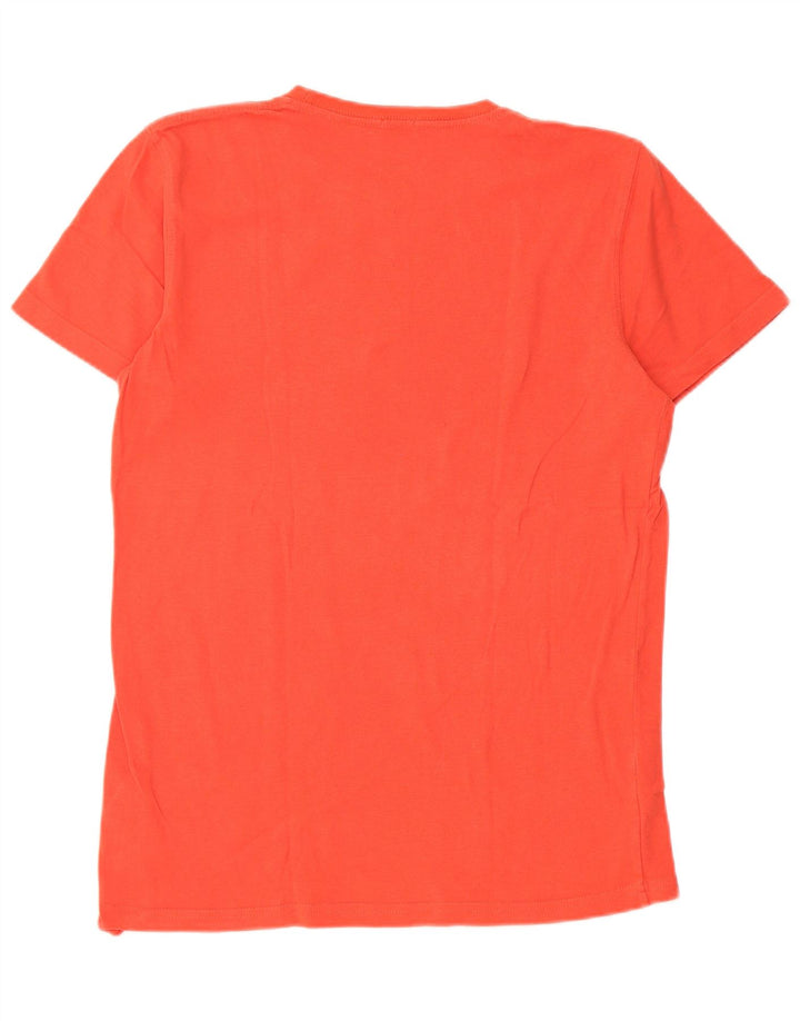 Tommy Hilfiger Camiseta masculina gráfica Top Médio Laranja