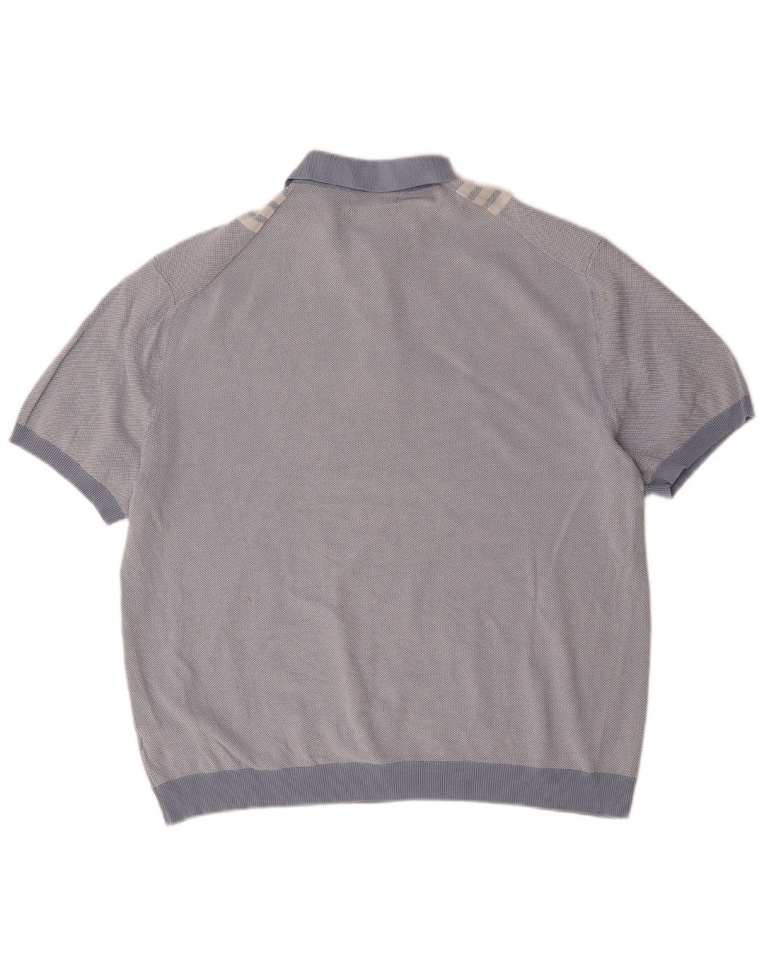 Camisa polo masculina Marks & Spencer 2XL algodão listrado azul
