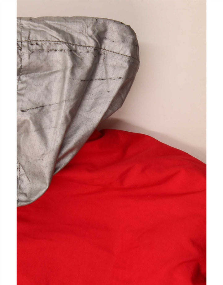 Jaqueta de esqui superdimensionada com capuz feminino Dubin IT 44 Medium Red Colourblock