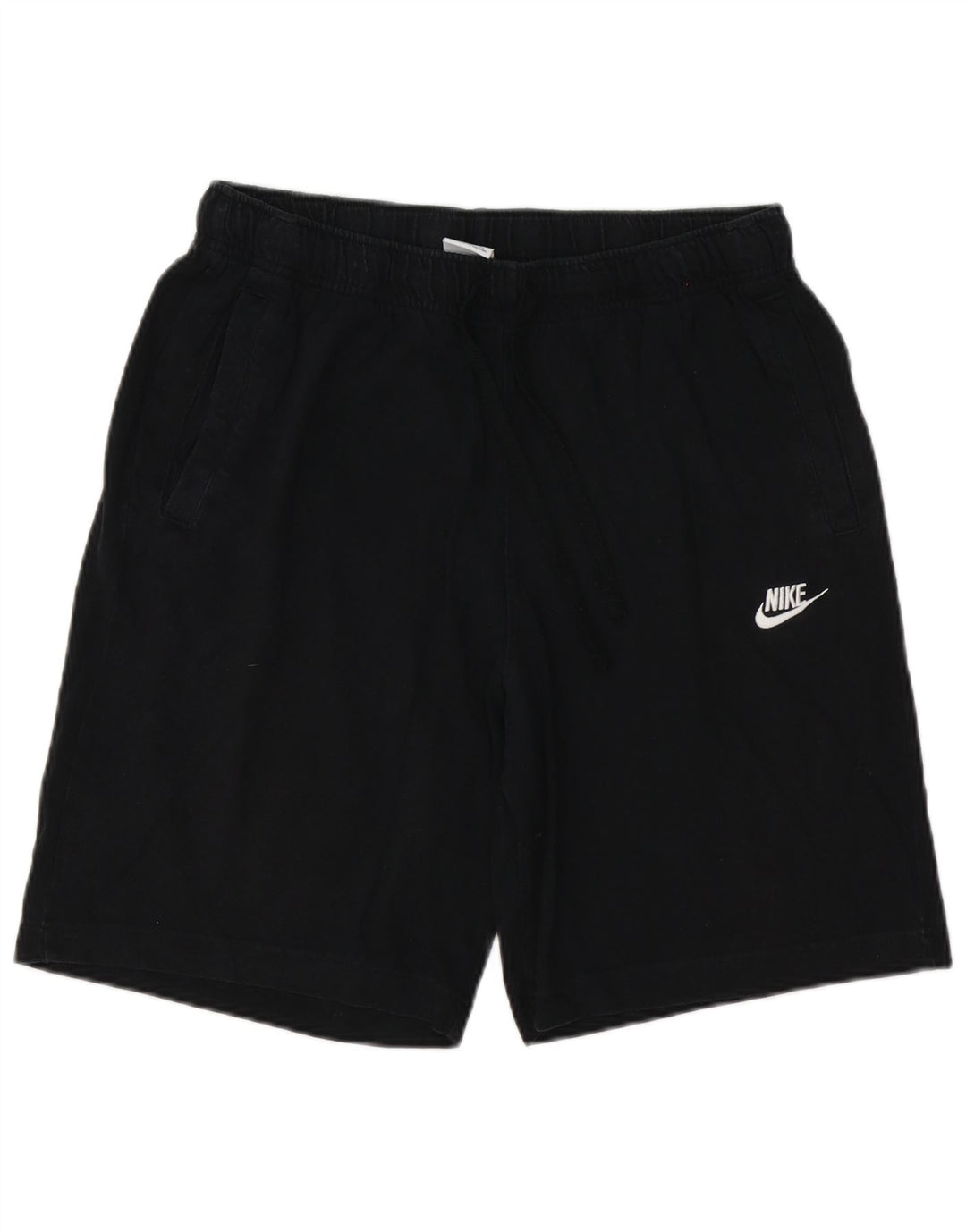 Shorts esportivos masculinos Nike grandes de algodão preto
